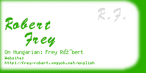 robert frey business card
